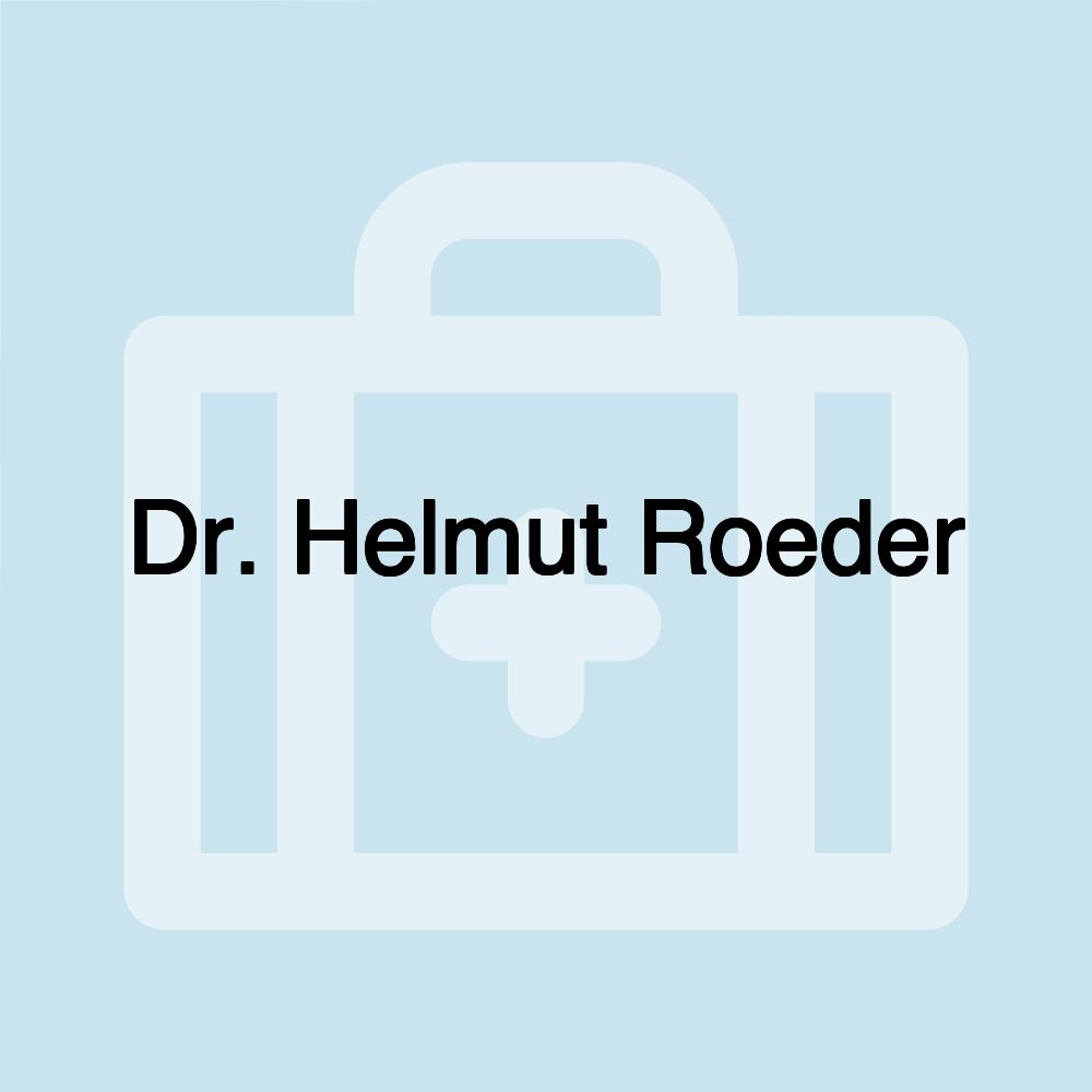 Dr. Helmut Roeder