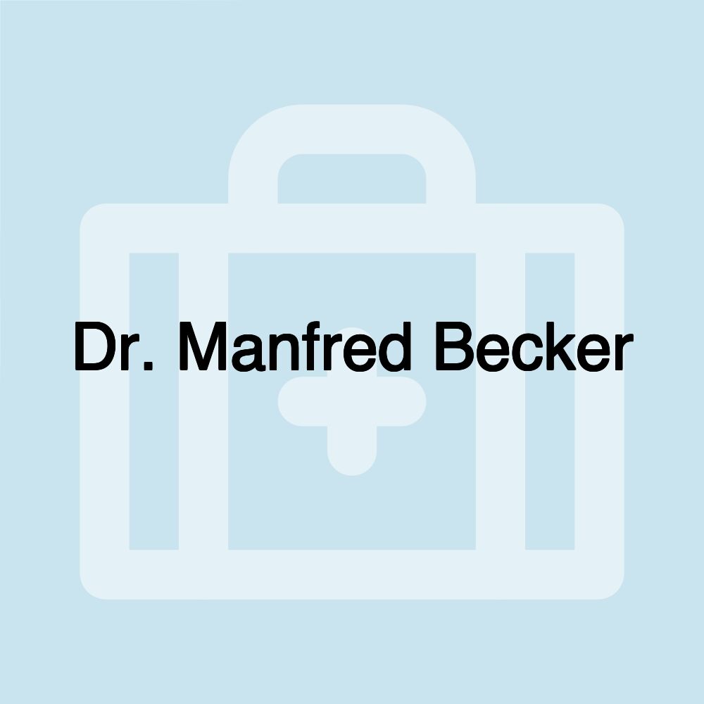 Dr. Manfred Becker