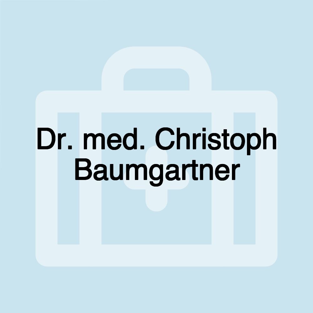 Dr. med. Christoph Baumgartner