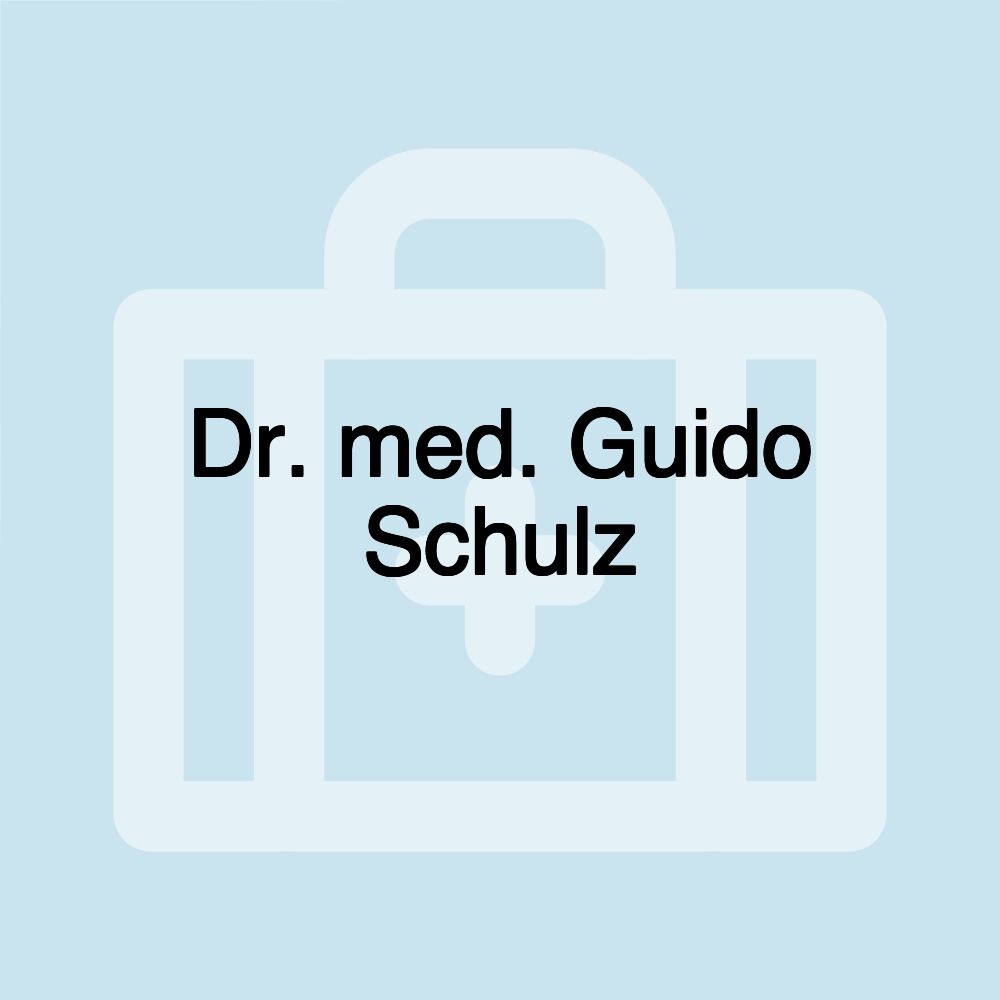 Dr. med. Guido Schulz