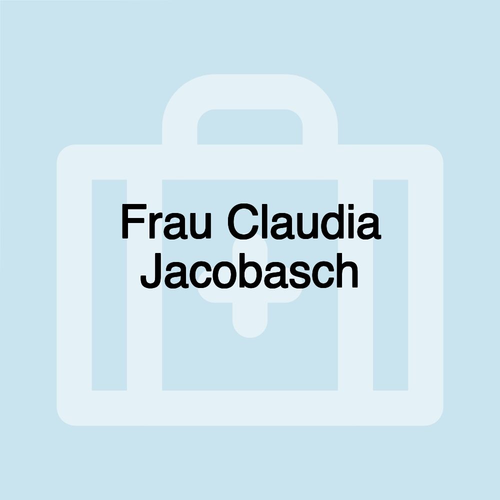 Frau Claudia Jacobasch