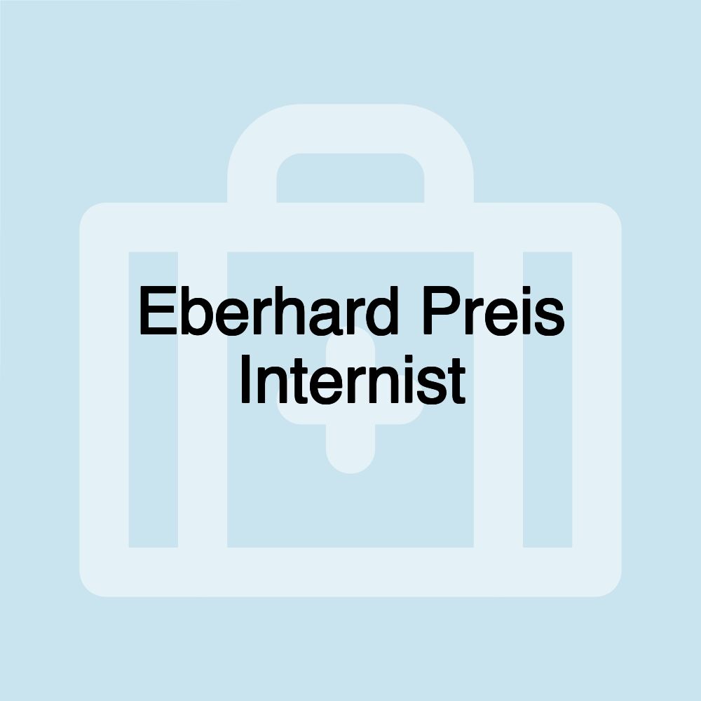 Eberhard Preis Internist