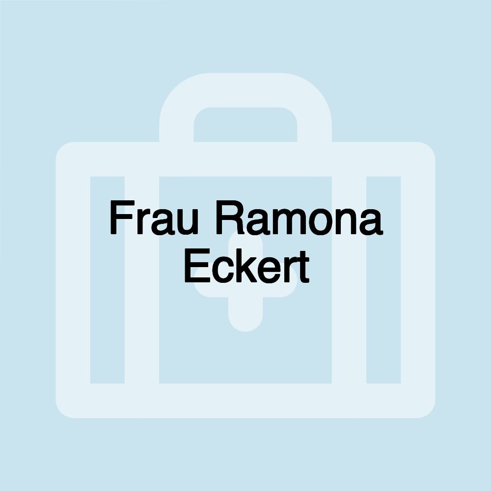 Frau Ramona Eckert