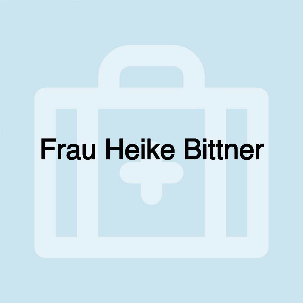 Frau Heike Bittner