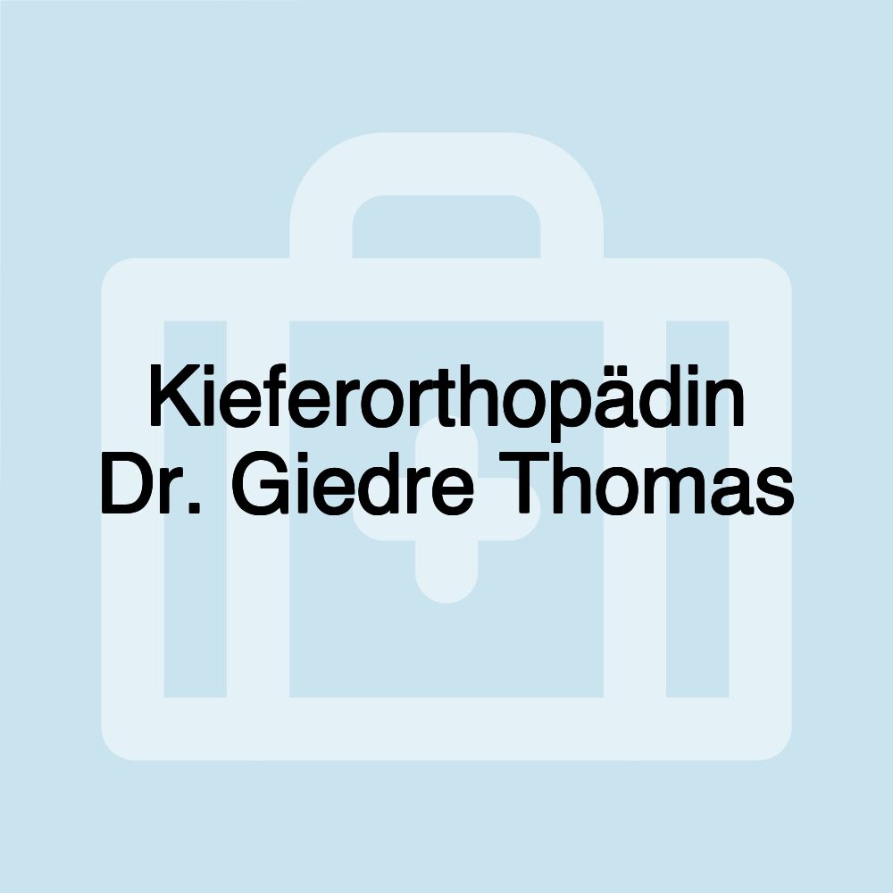 Kieferorthopädin Dr. Giedre Thomas