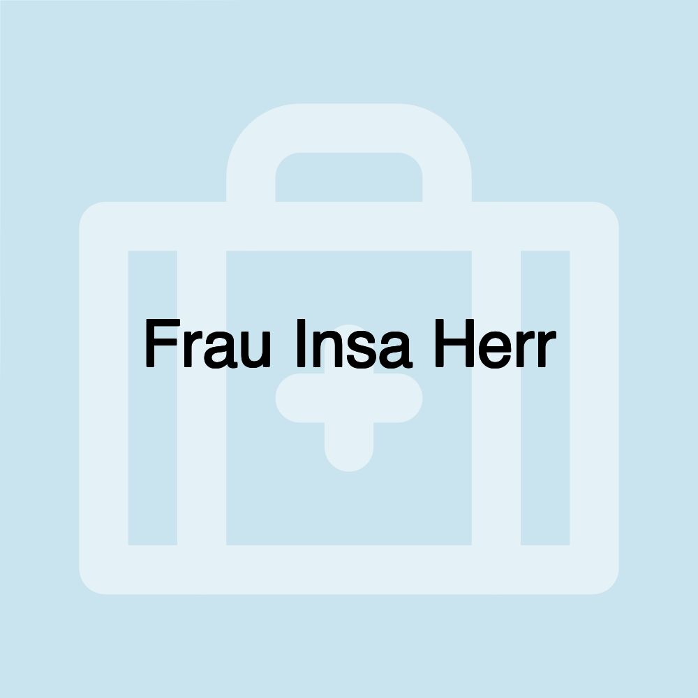 Frau Insa Herr