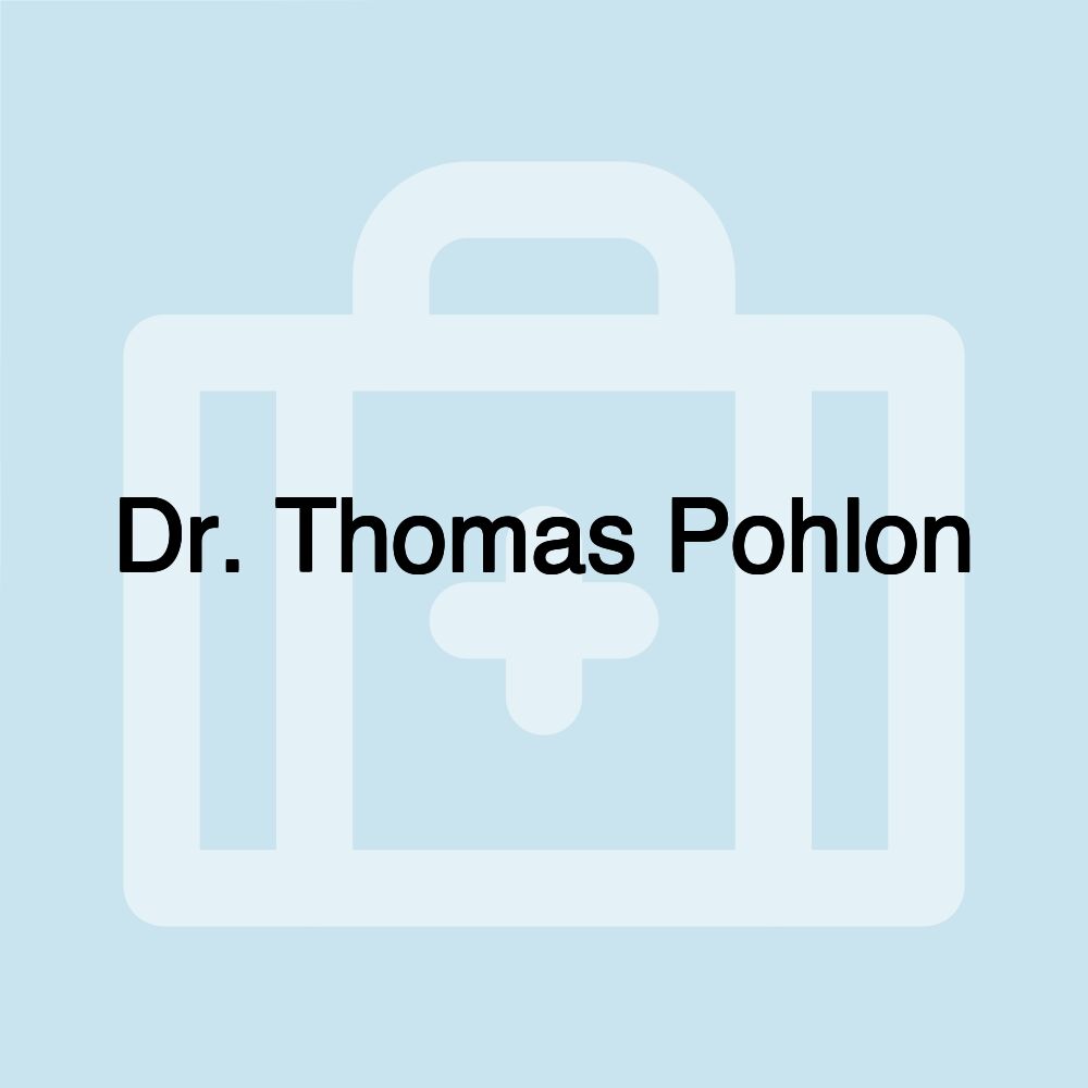 Dr. Thomas Pohlon