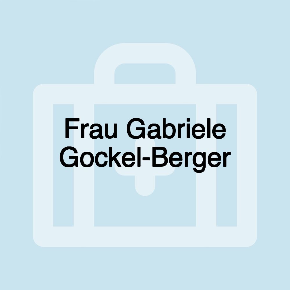 Frau Gabriele Gockel-Berger