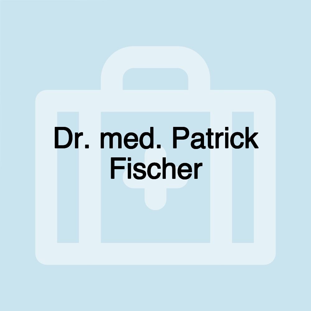 Dr. med. Patrick Fischer