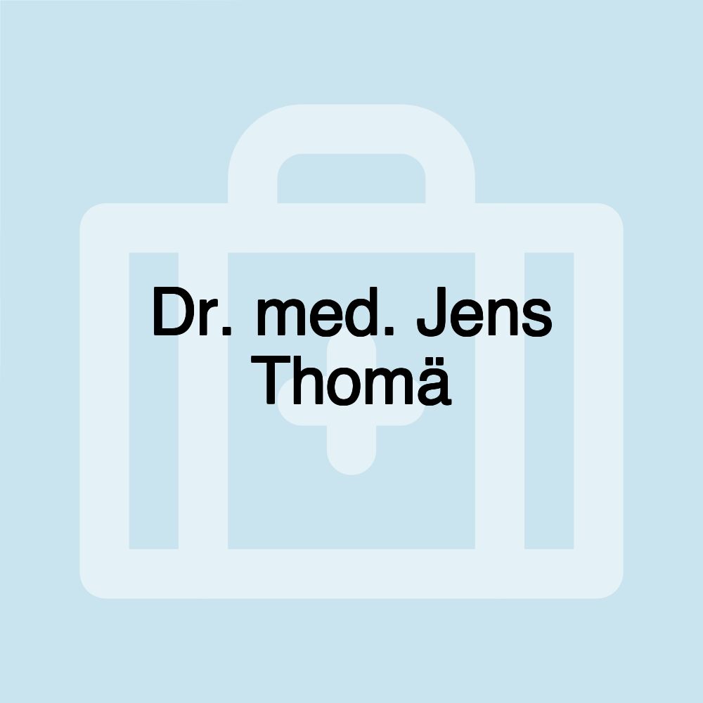 Dr. med. Jens Thomä