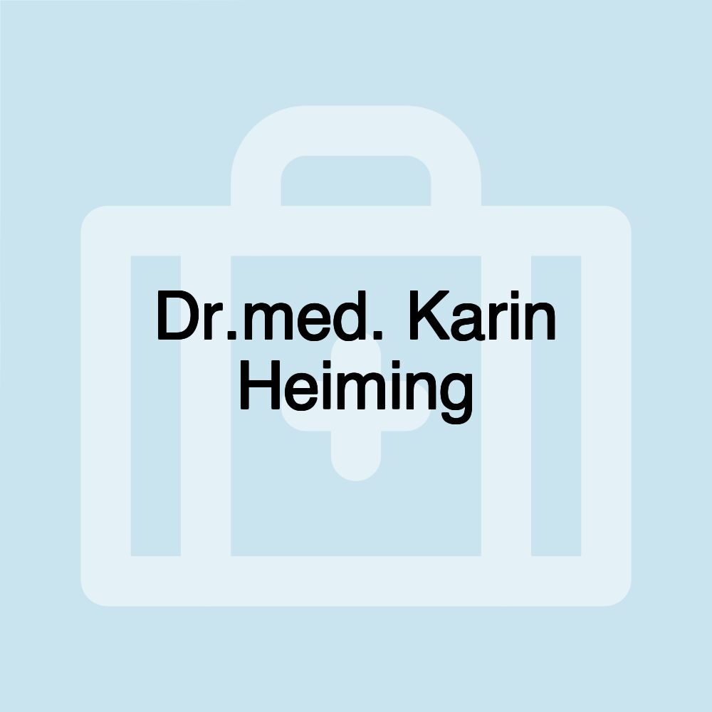 Dr.med. Karin Heiming