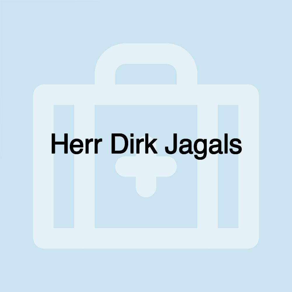 Herr Dirk Jagals