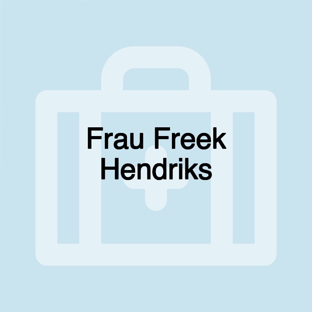 Frau Freek Hendriks