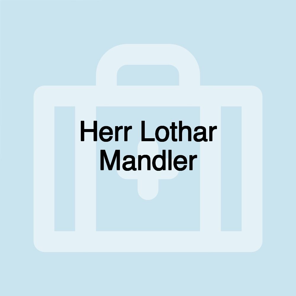 Herr Lothar Mandler