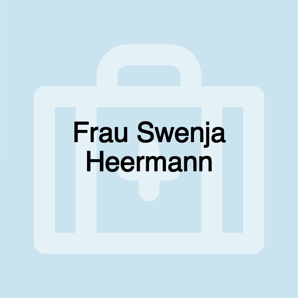 Frau Swenja Heermann