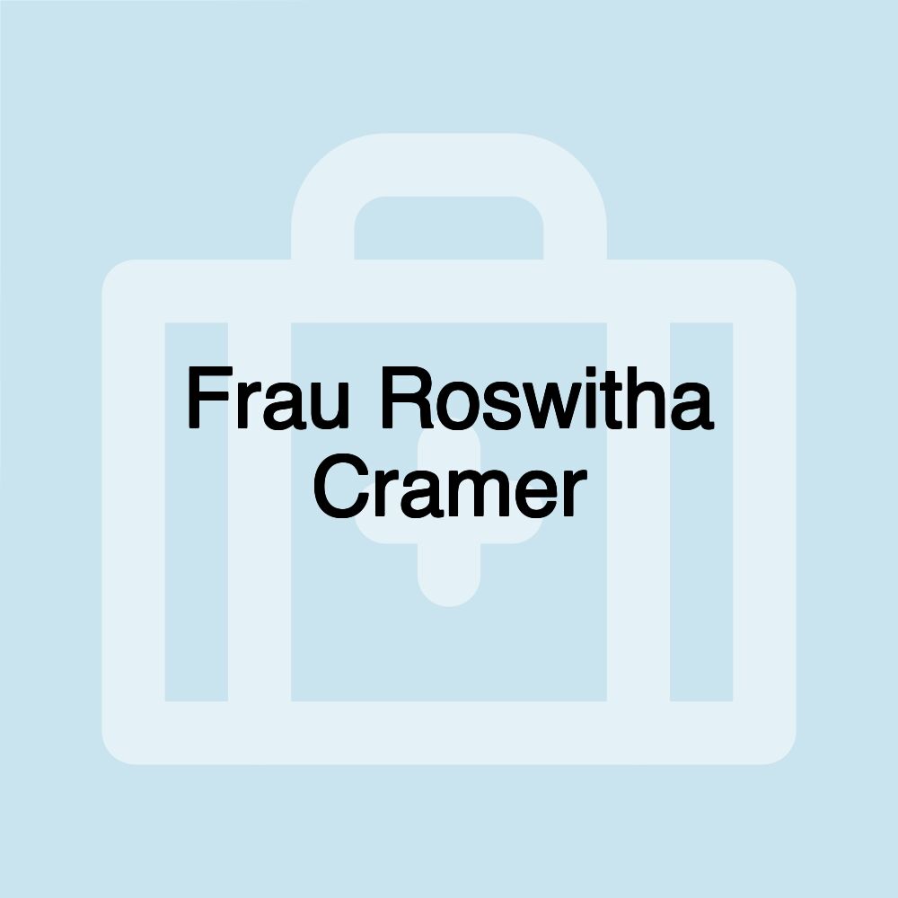 Frau Roswitha Cramer