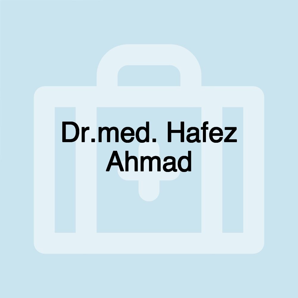 Dr.med. Hafez Ahmad