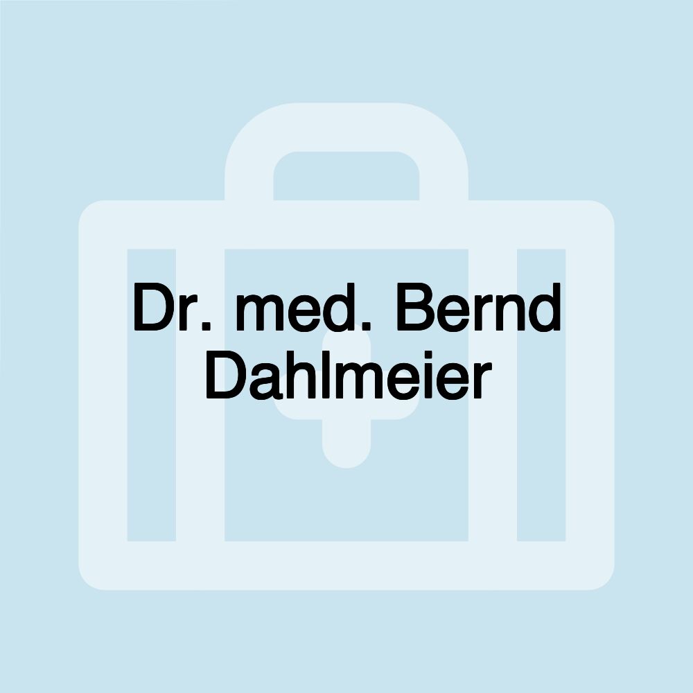 Dr. med. Bernd Dahlmeier