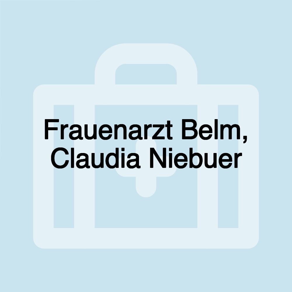 Frauenarzt Belm, Claudia Niebuer