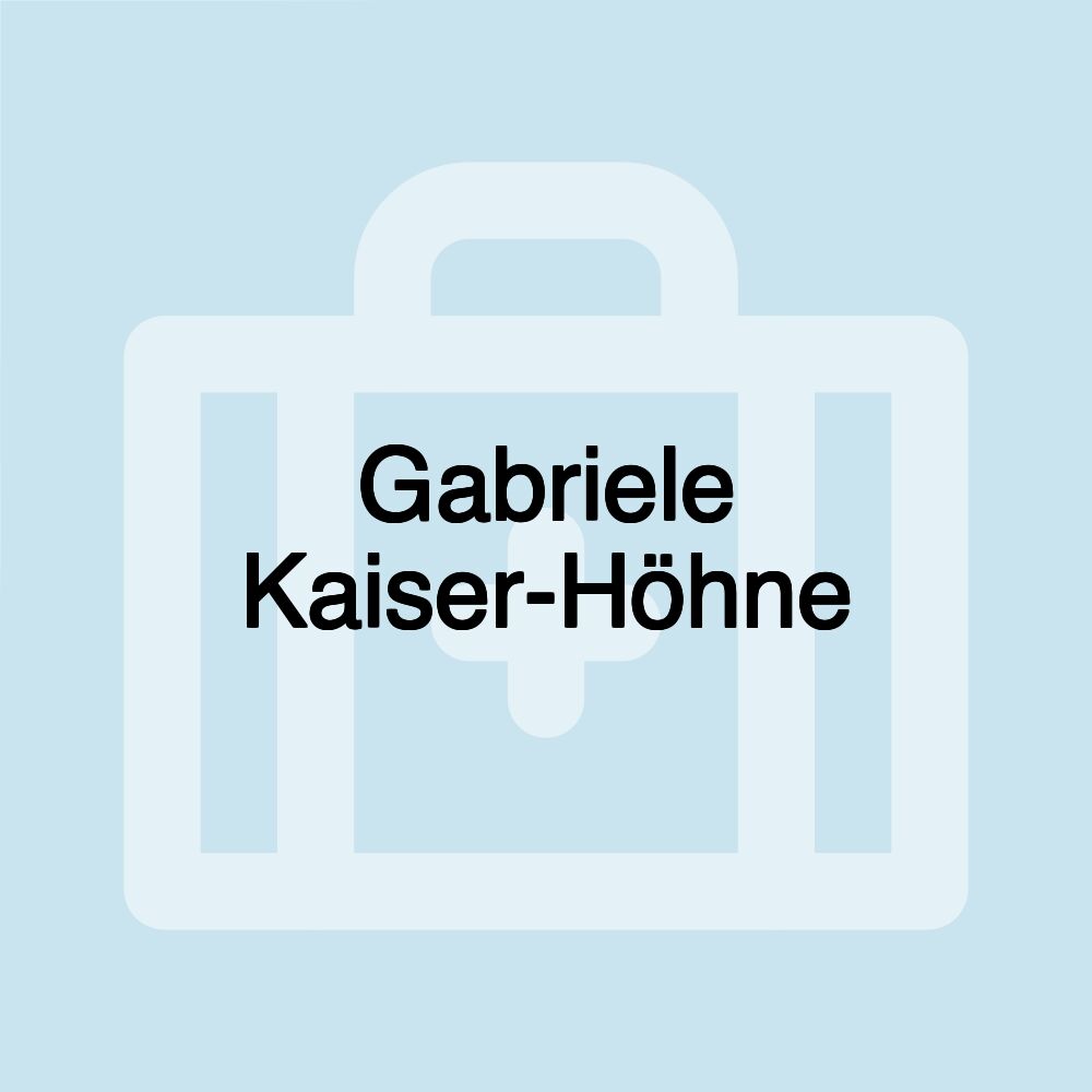 Gabriele Kaiser-Höhne