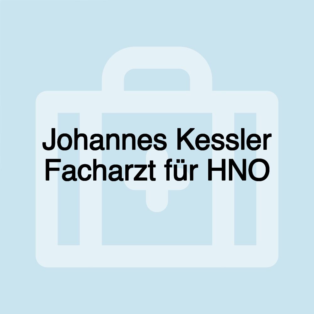 Johannes Kessler Facharzt für HNO