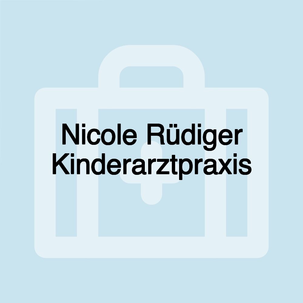 Nicole Rüdiger Kinderarztpraxis