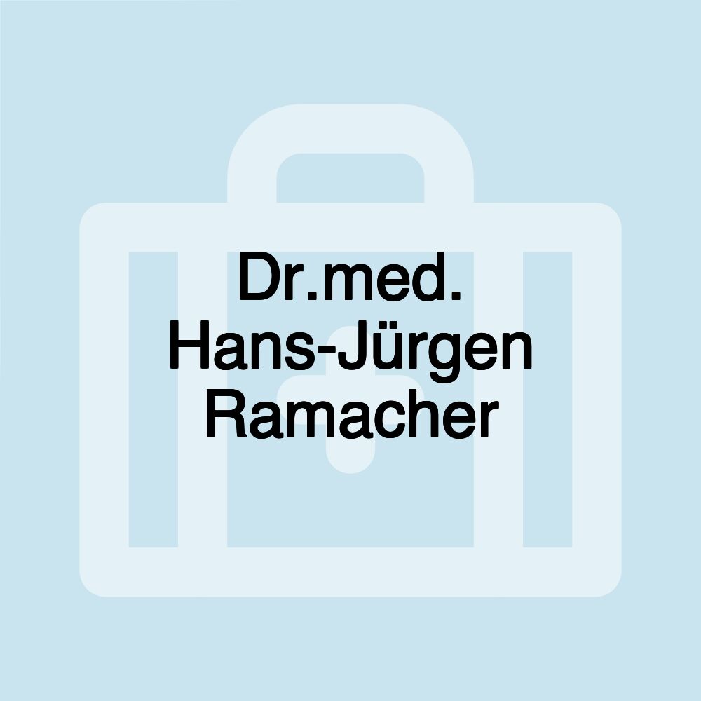 Dr.med. Hans-Jürgen Ramacher