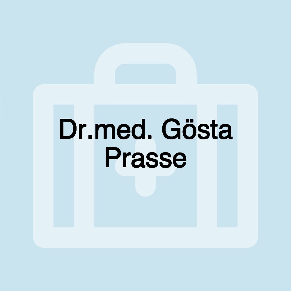 Dr.med. Gösta Prasse