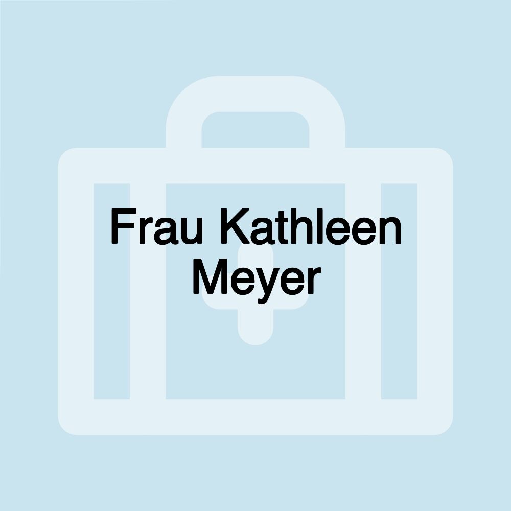 Frau Kathleen Meyer