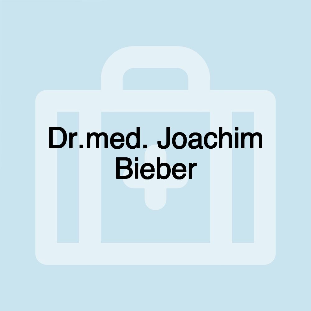 Dr.med. Joachim Bieber