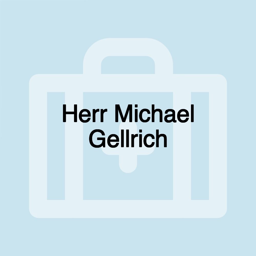 Herr Michael Gellrich