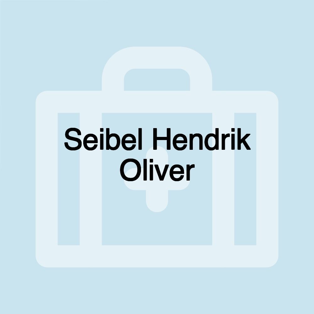 Seibel Hendrik Oliver