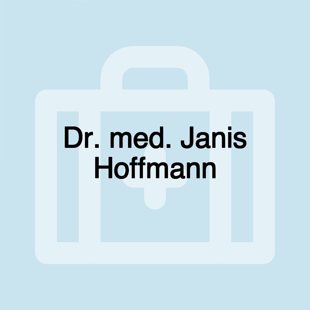 Dr. med. Janis Hoffmann