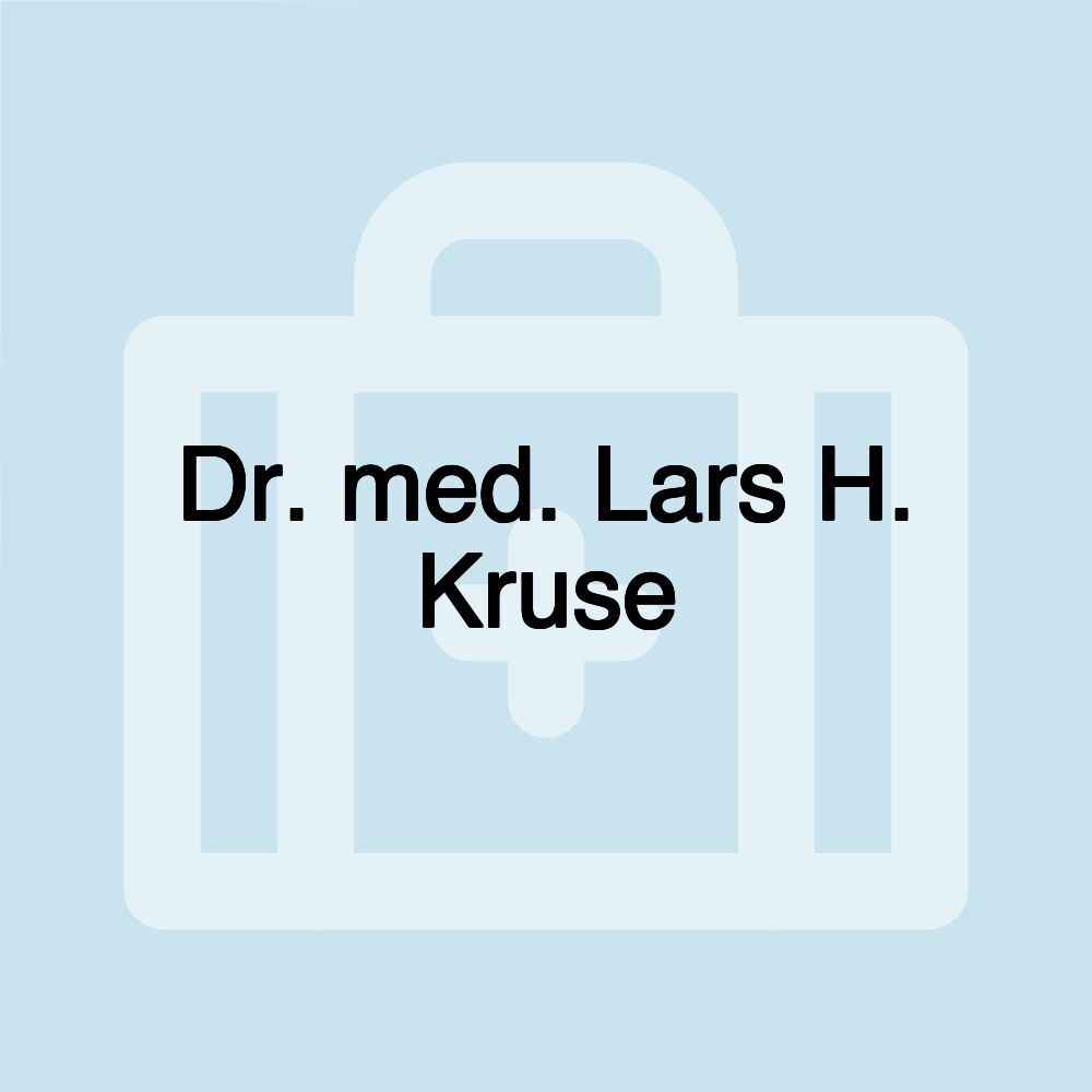 Dr. med. Lars H. Kruse