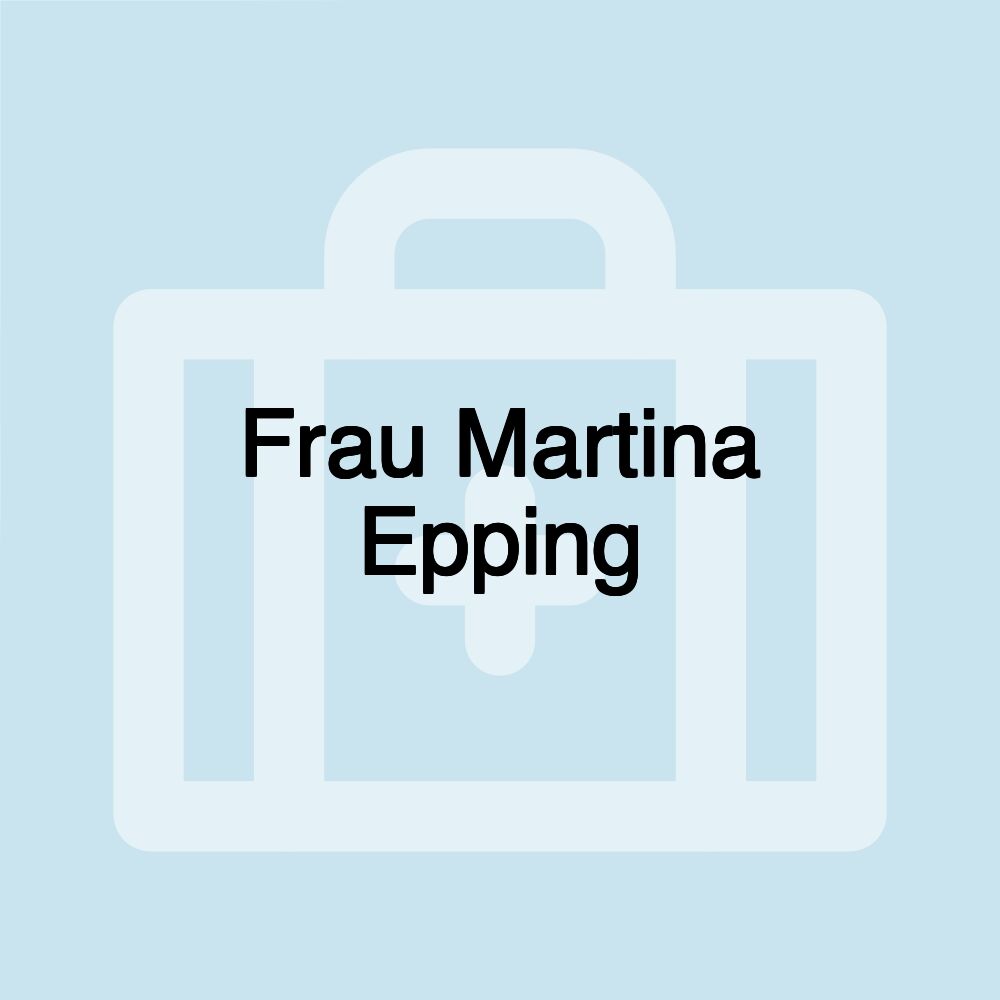 Frau Martina Epping