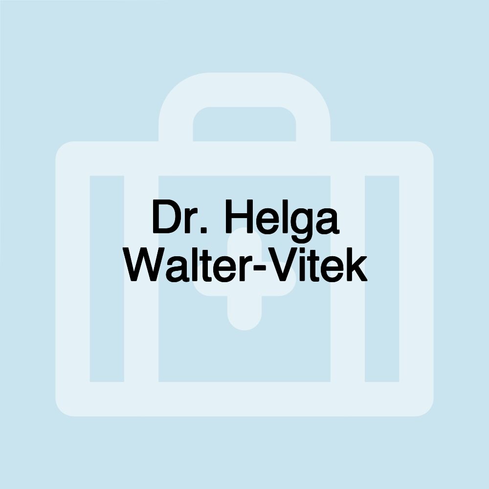 Dr. Helga Walter-Vitek