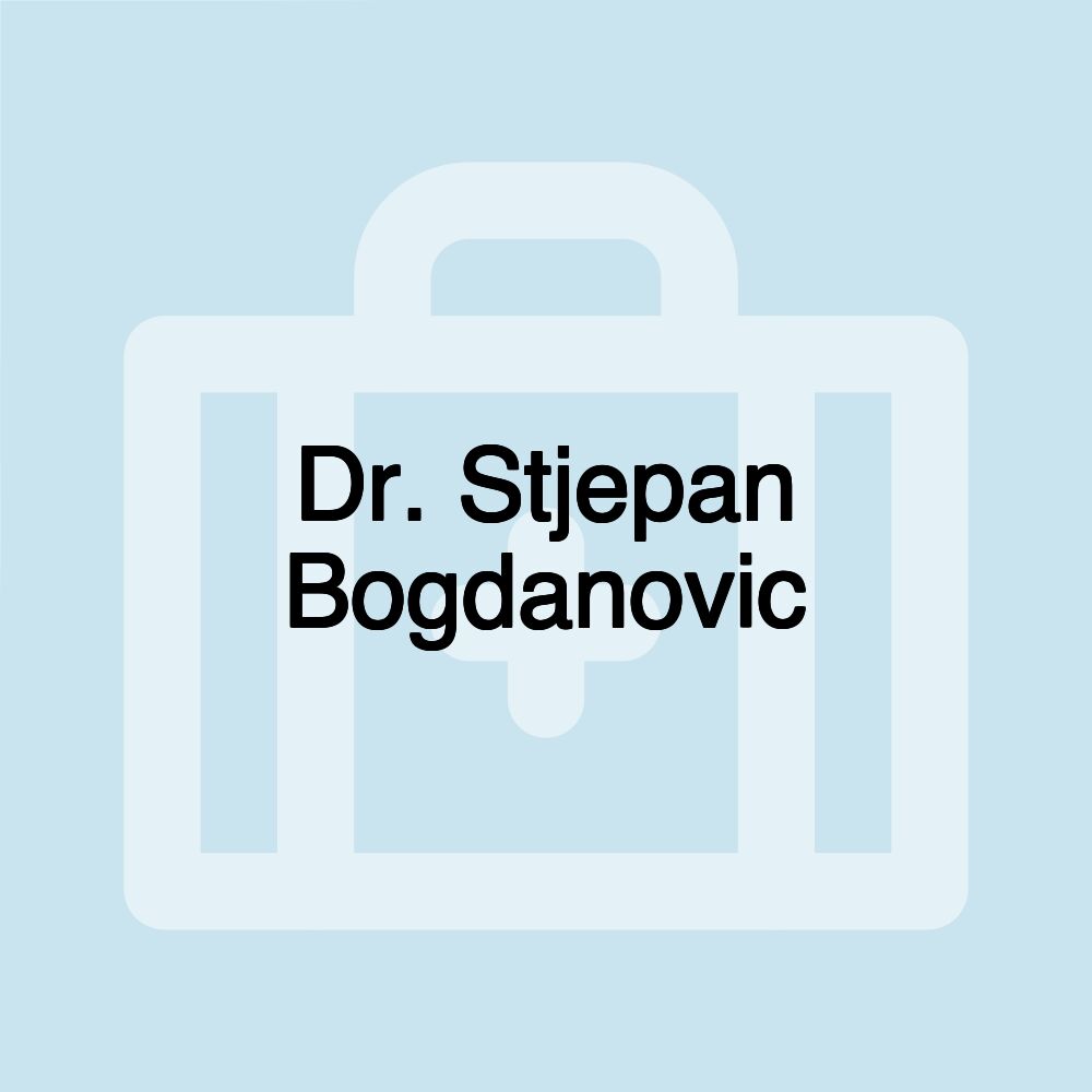 Dr. Stjepan Bogdanovic