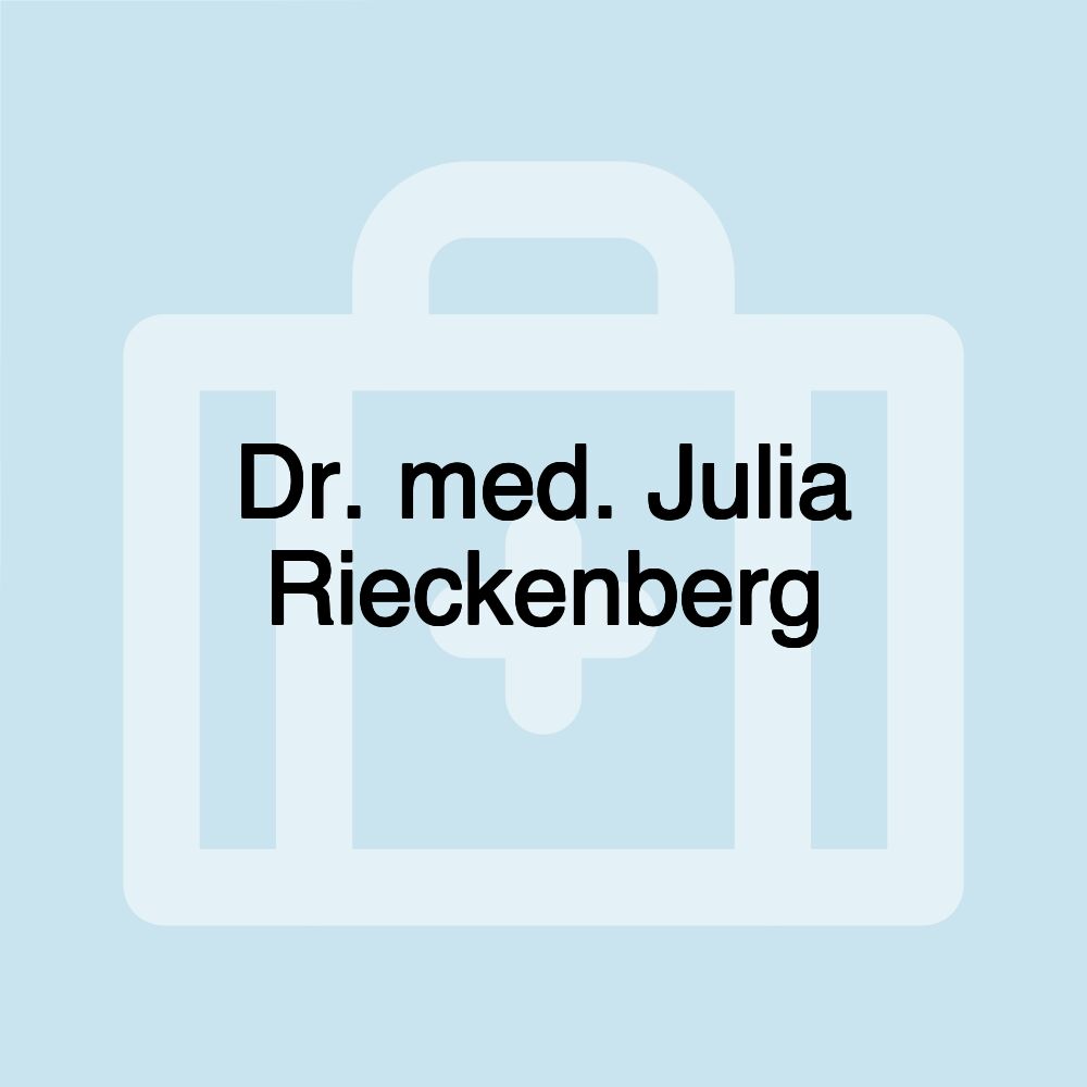 Dr. med. Julia Rieckenberg