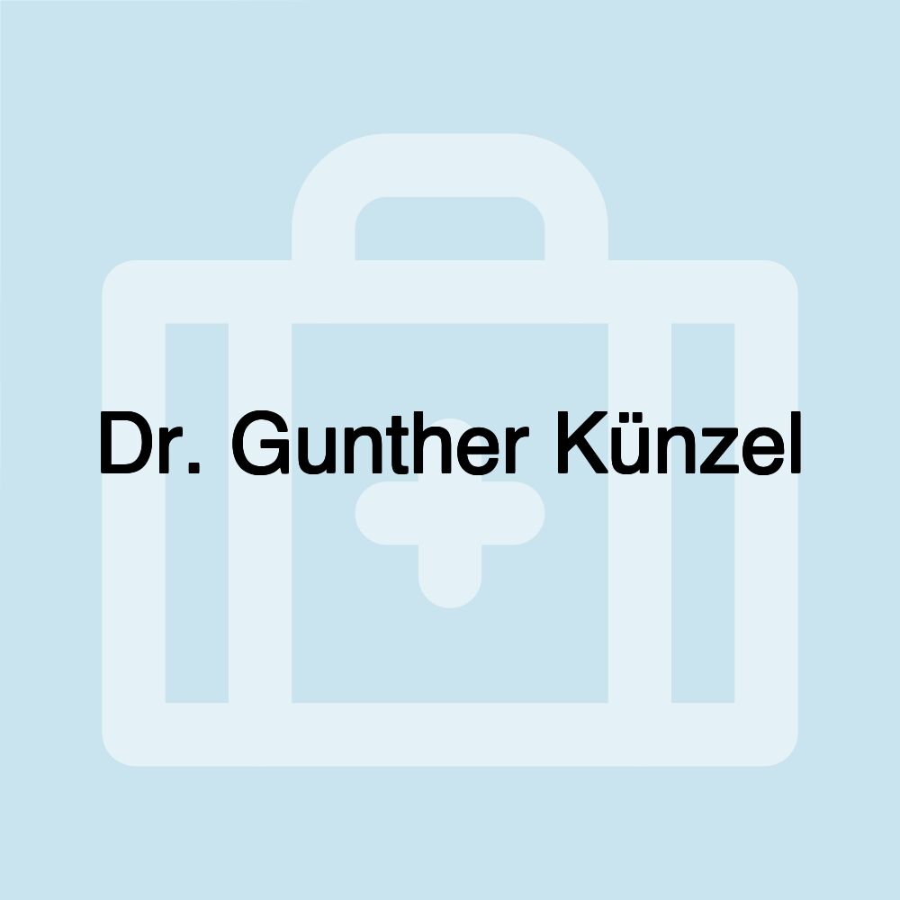 Dr. Gunther Künzel