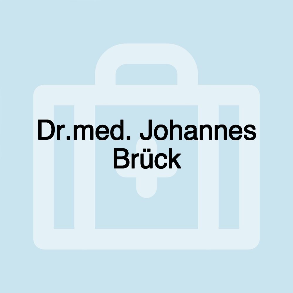 Dr.med. Johannes Brück