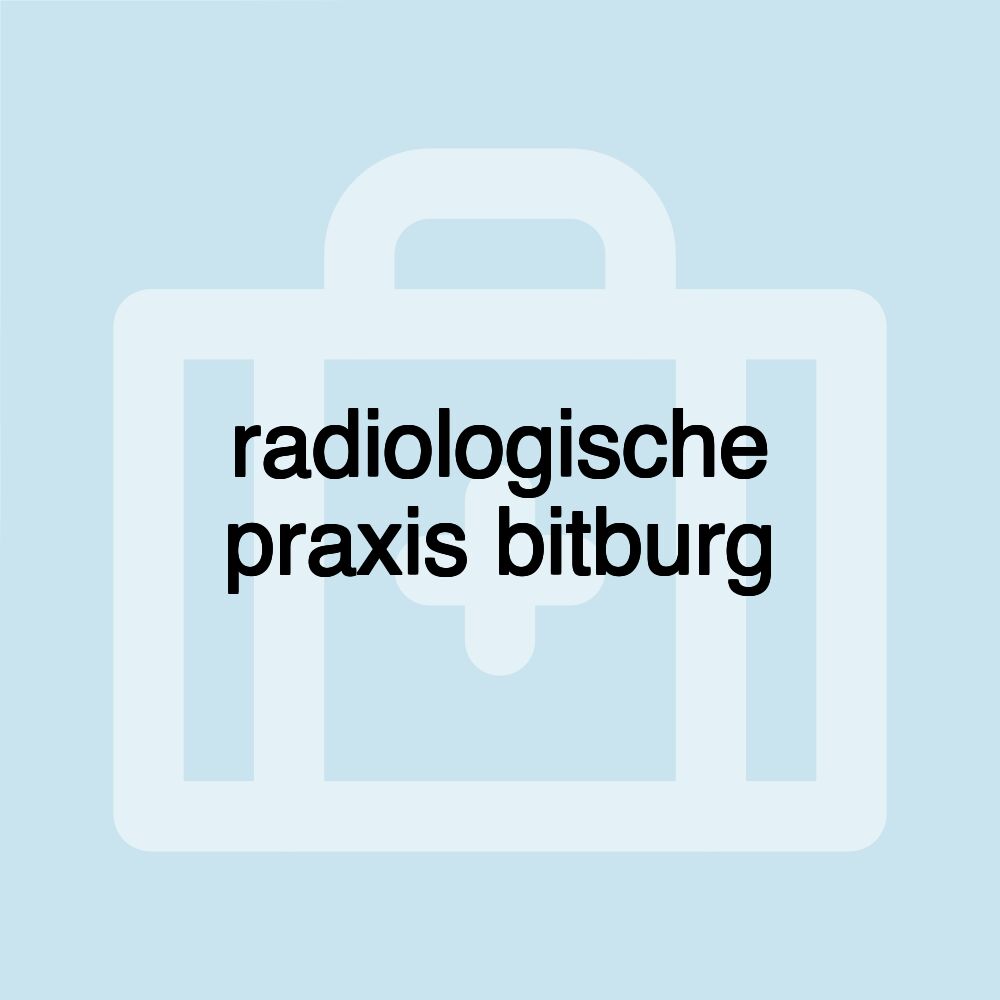 radiologische praxis bitburg