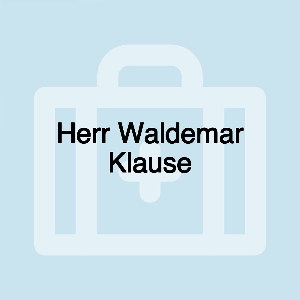 Herr Waldemar Klause