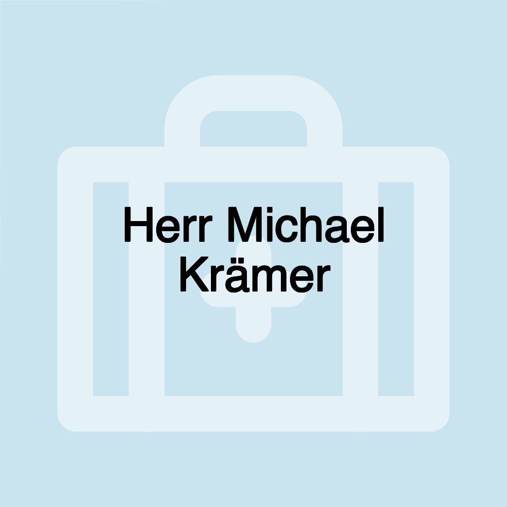 Herr Michael Krämer