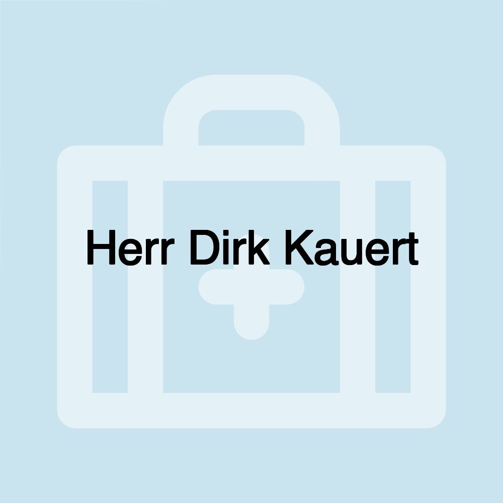 Herr Dirk Kauert