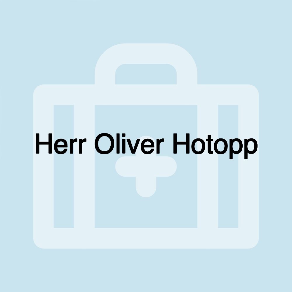 Herr Oliver Hotopp