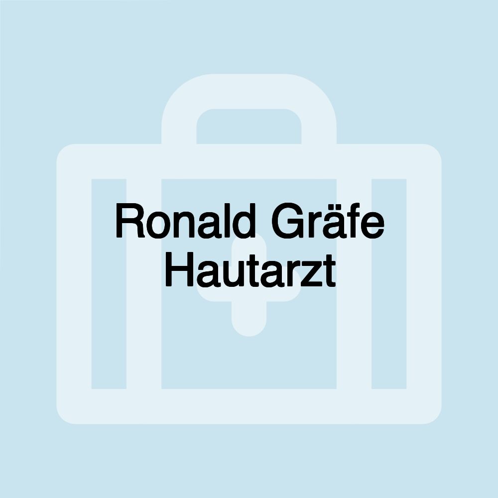 Ronald Gräfe Hautarzt