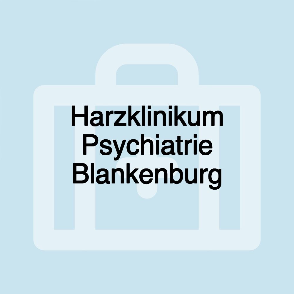 Harzklinikum Psychiatrie Blankenburg