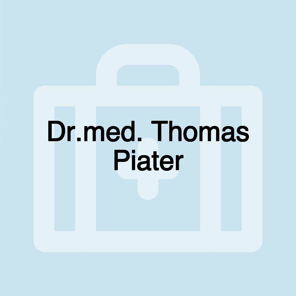 Dr.med. Thomas Piater