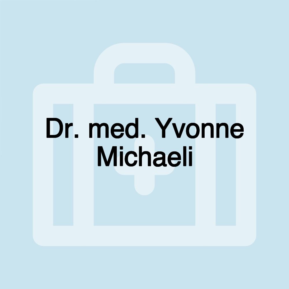 Dr. med. Yvonne Michaeli