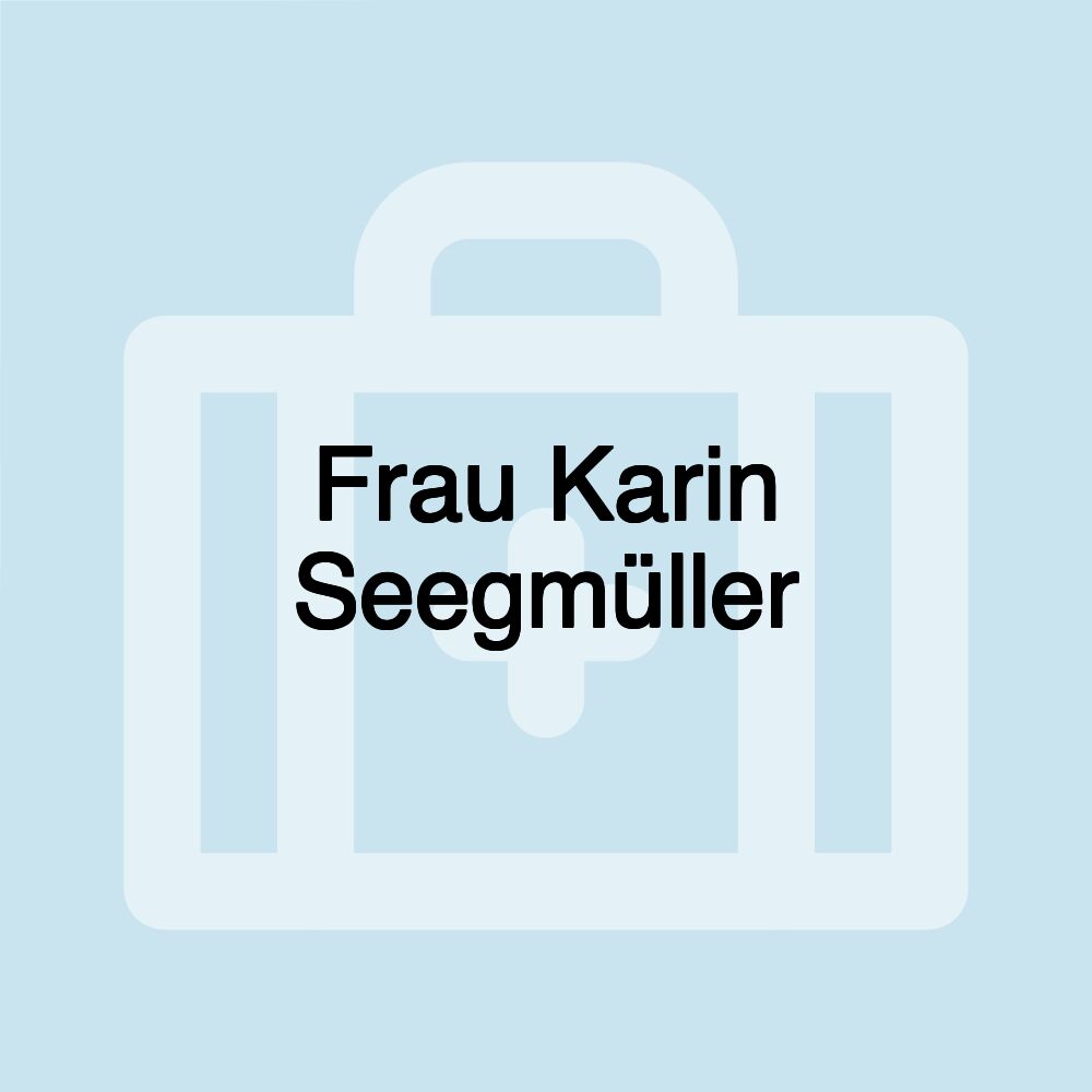 Frau Karin Seegmüller